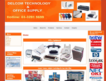 Tablet Screenshot of delcom.net.my